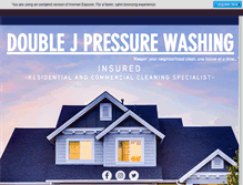 Tablet Screenshot of doublejpressurewashing.com